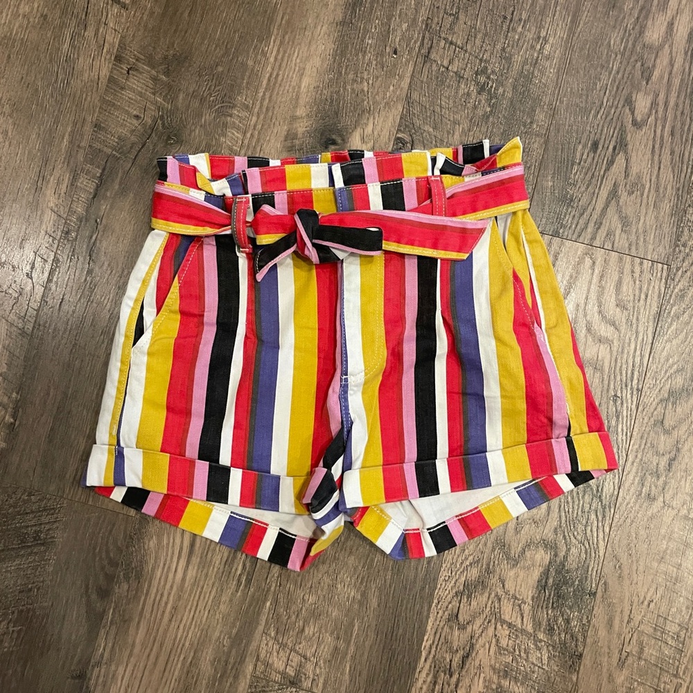 Express Striped Highwaisted Shortie